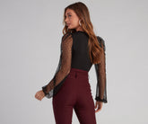 Body à manches à pois suisses Simplicity is Bliss